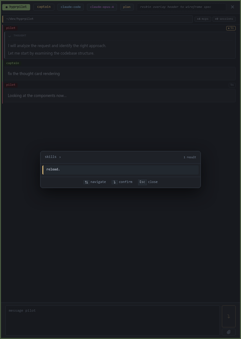 skills leaf — reload action